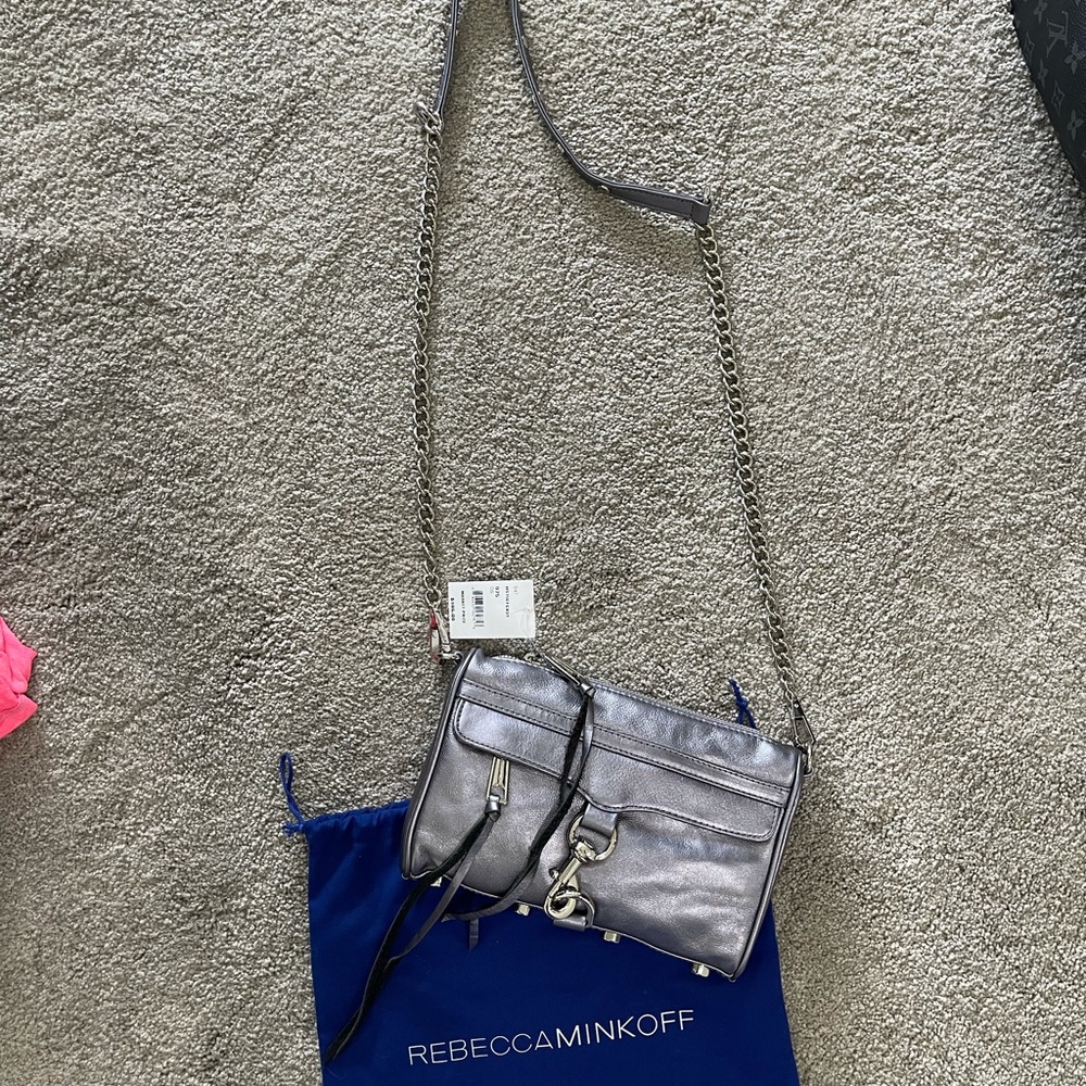 NWT Rebecca Minkoff Silver Tassel Crossbody
